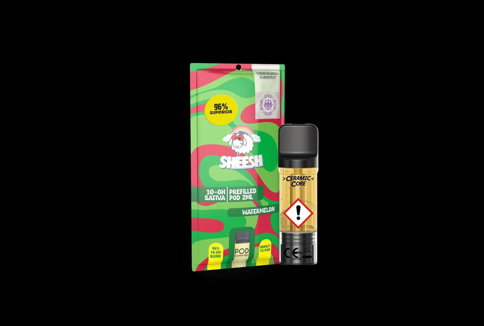 Sheesh Pod 96% H2 Superior 2ml Watermelon Sheesh Pod 96% H2 Superior 2ml Watermelon