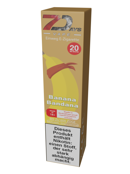 7Days Einweg Vape Banana Bandana 7Days Einweg Vape Banana Bandana