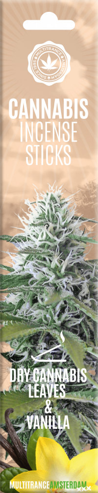 Cannabis-Räucherstäbchen Cannabis und Vanille Cannabis-Räucherstäbchen Cannabis und Vanille