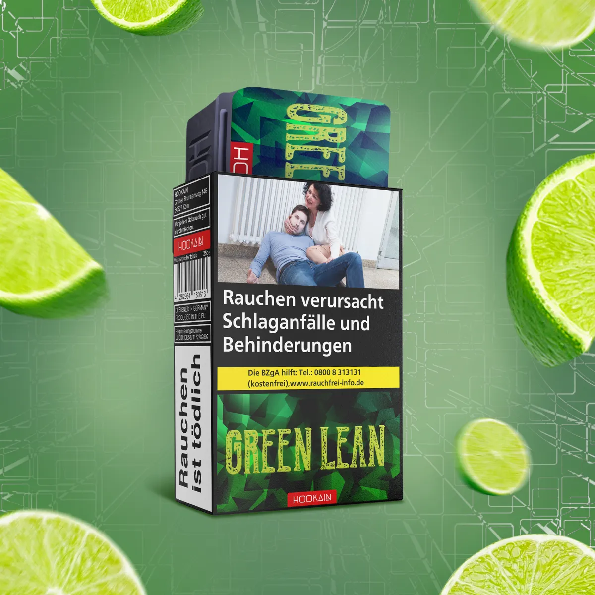 Hookain Tabak 25g Green Lean