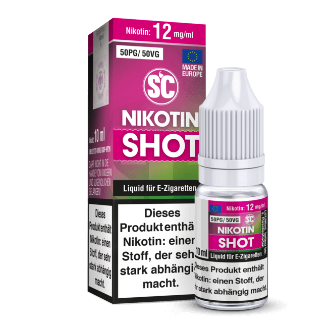 SC Nikotin Shot 10ml 50PG/50VG 12mg SC Nikotin Shot 10ml 50PG/50VG 12mg