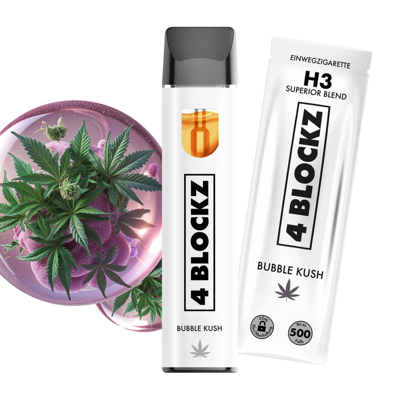 4Blockz H3 Superior Vape 1ml Bubble Kush