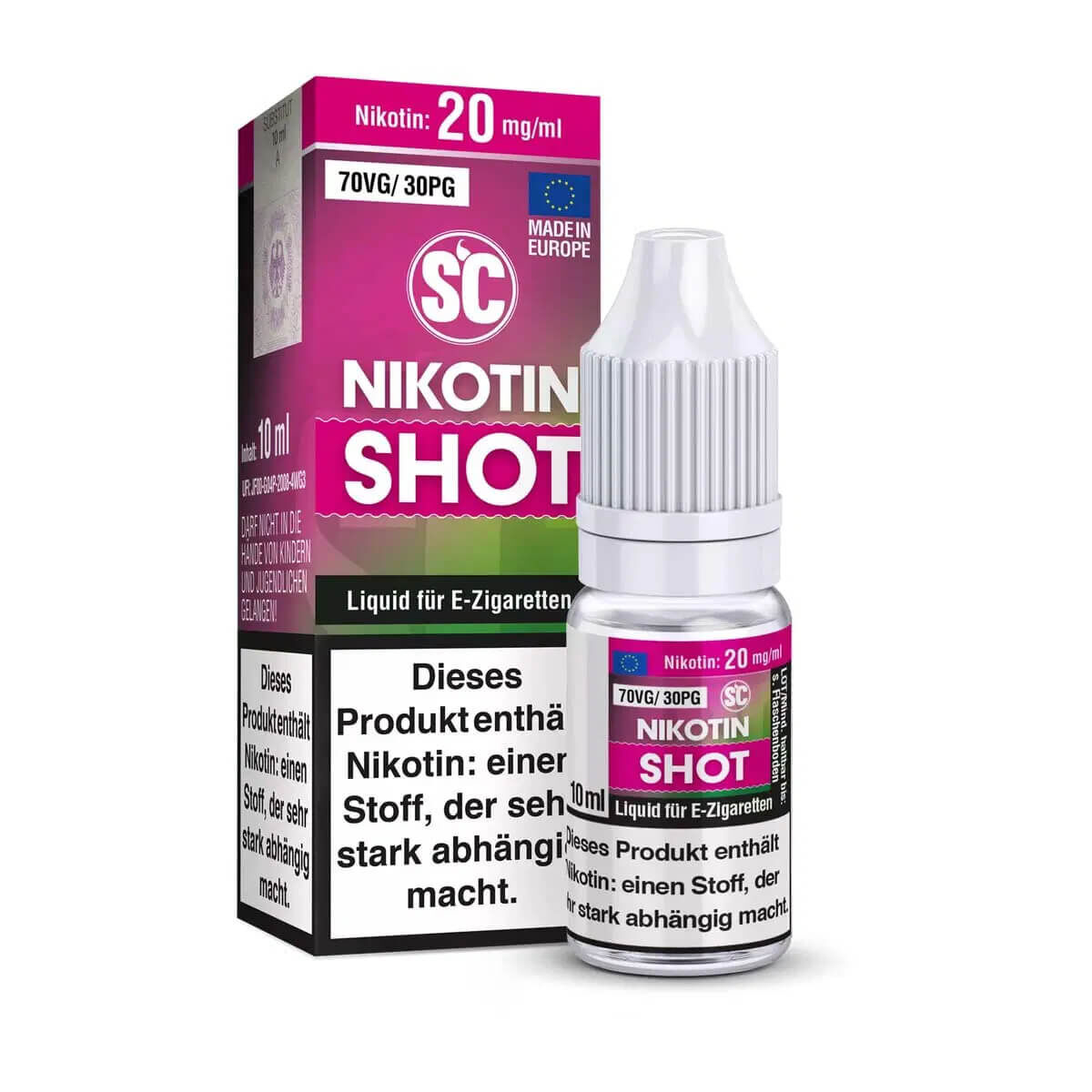 SC Nikotin Shot 10ml 30PG/70PG 20mg