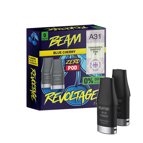 Revoltage Beam Pod 2er Blue Cherry 0 mg/ml Revoltage Beam Pod 2er Blue Cherry 0 mg/ml
