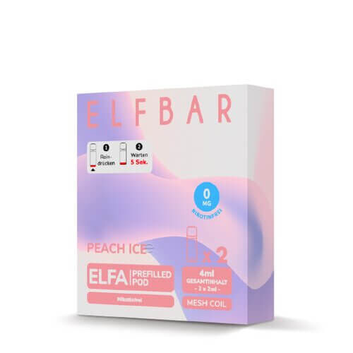 Elfbar Elfa Pods Nikotinfrei Peach Ice