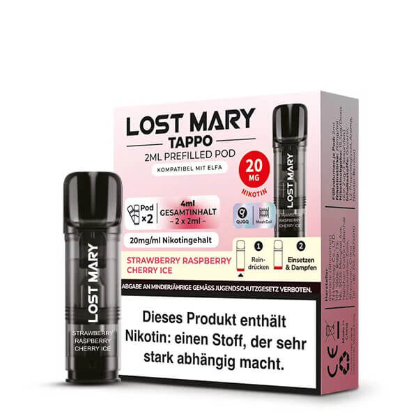 Elfbar Lost Mary Tappo Strawberry Raspberry Cherry Ice