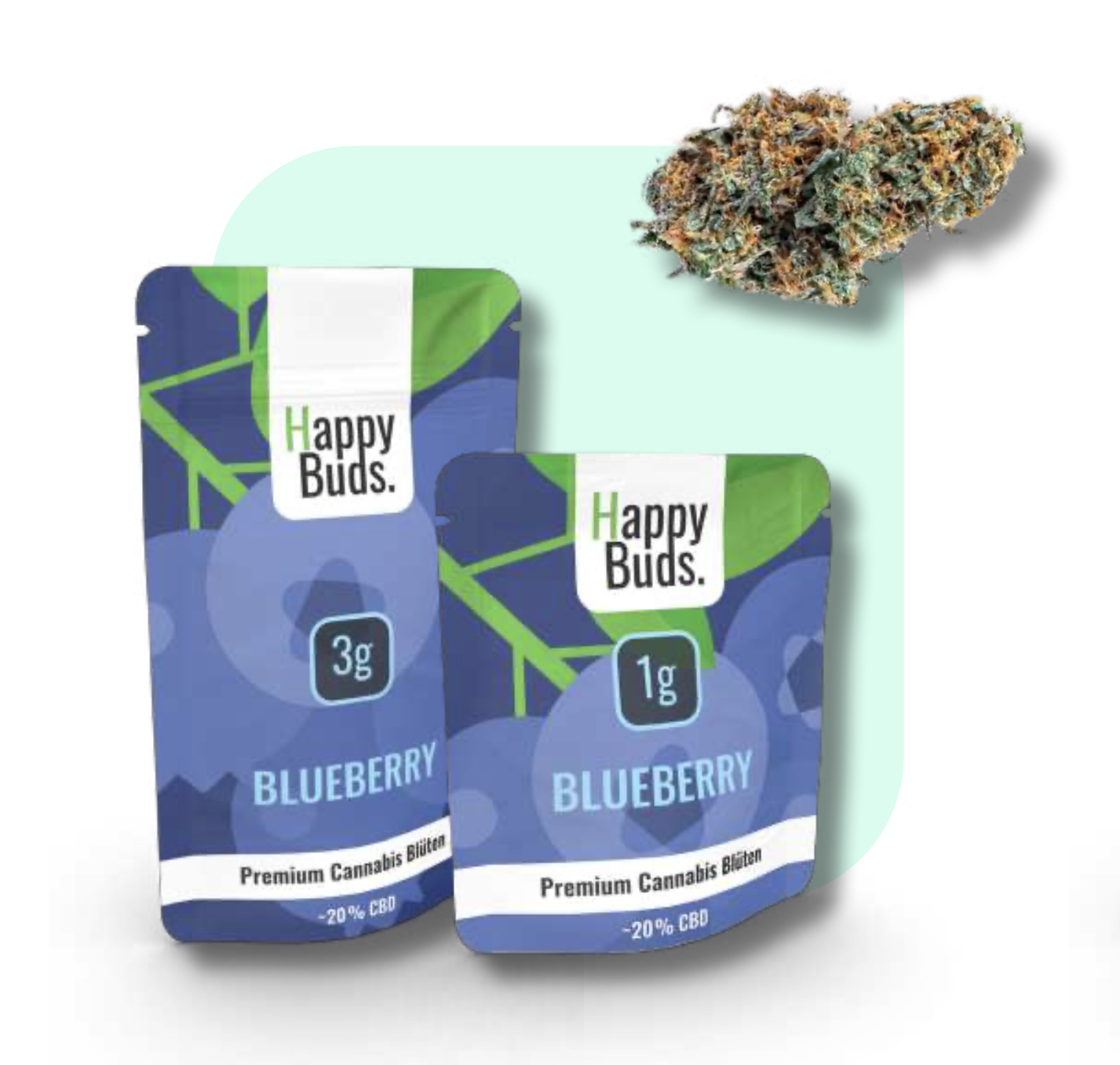 Happy Buds Blue Berry 1g