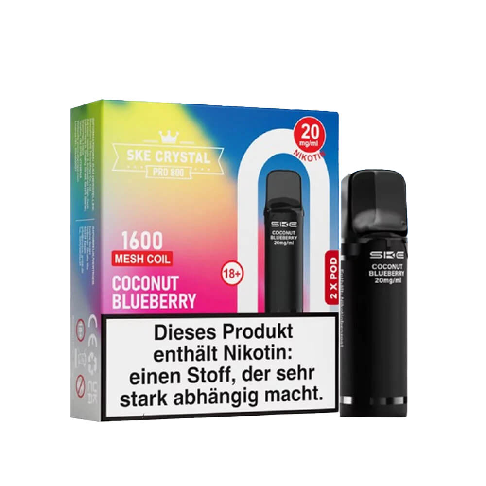 SKE Crystal Pods Pro 800 Coconut Blueberry