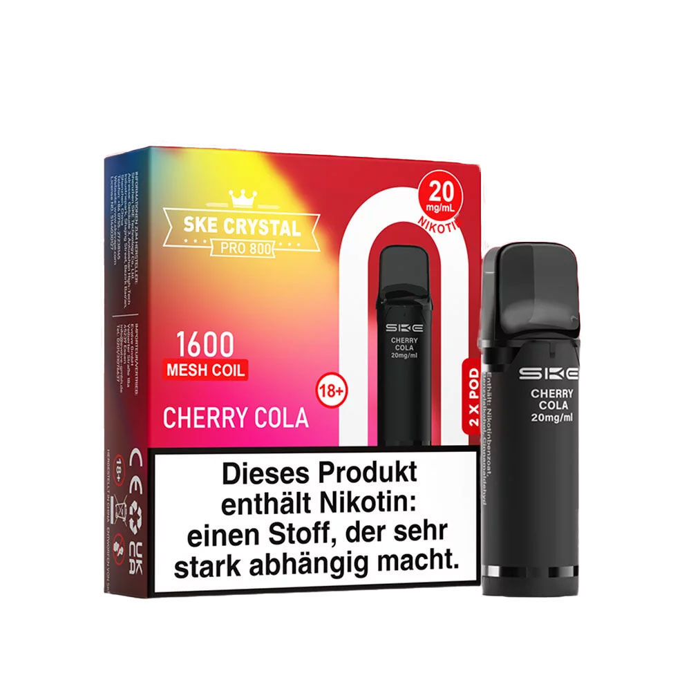 SKE Crystal Pods Pro 800 Cherry Cola