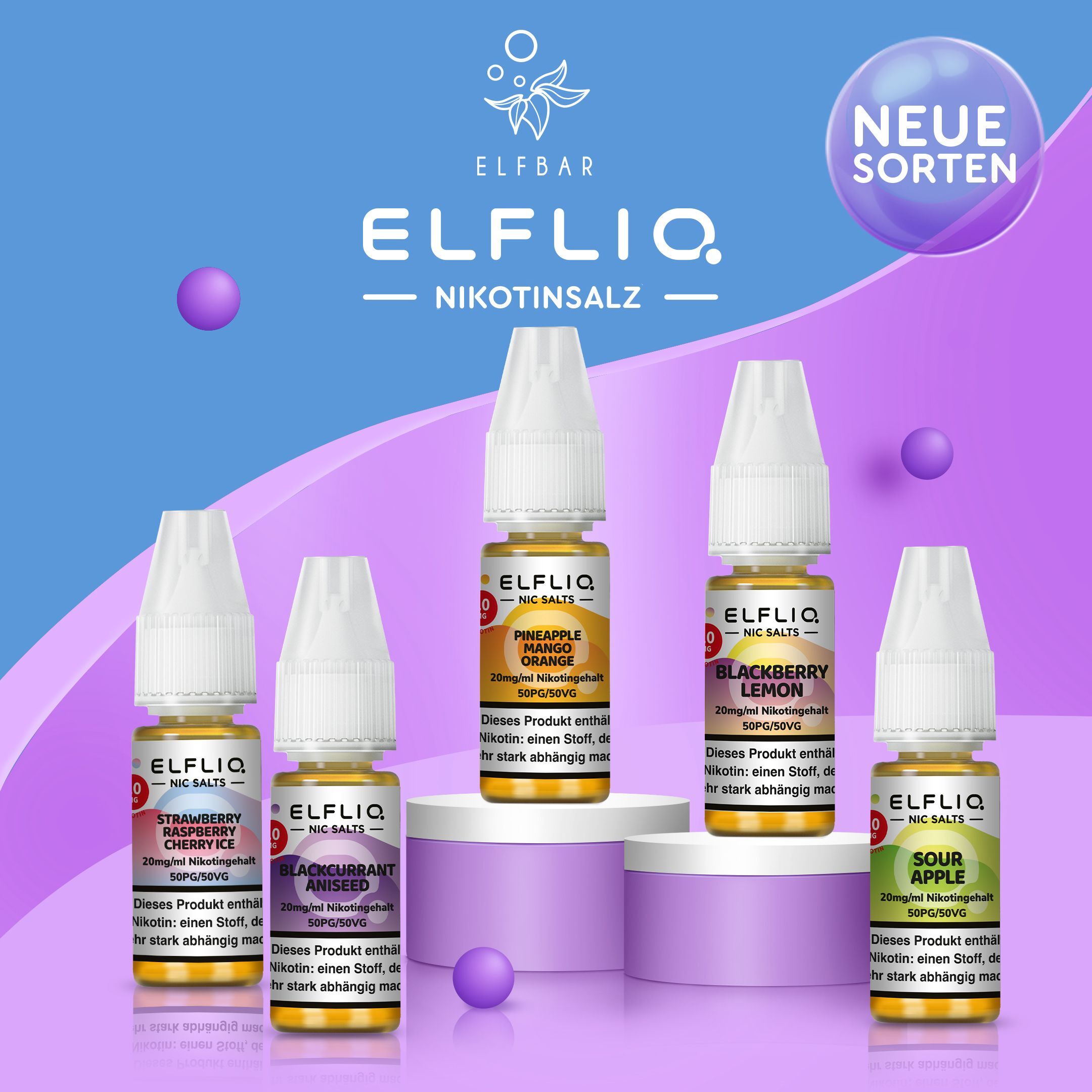 ELFLIQ by Elfbar 10ml Apple Peach 10 mg/ml