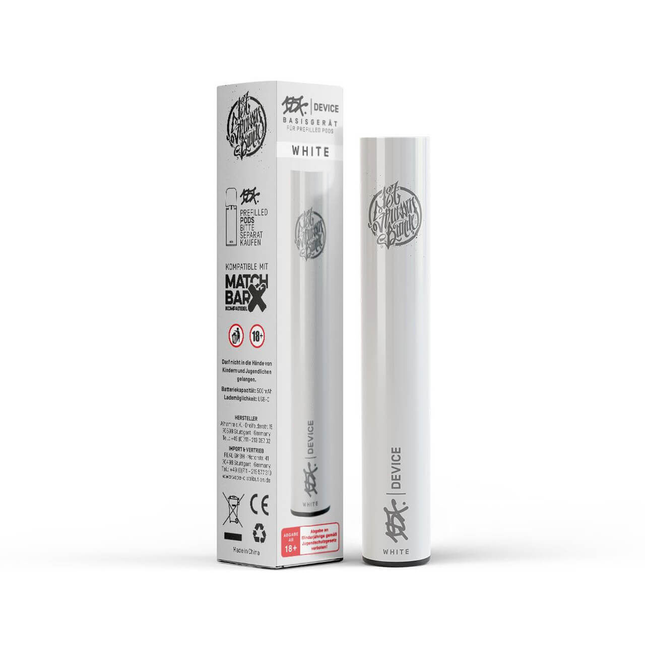 187 Strassenbande Akku Device White