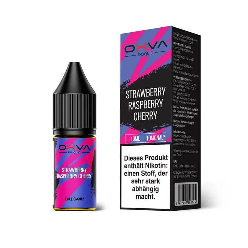 Oxva Liquid Nikotinsalz 10ml Strawberry Raspberry Cherry-10mg