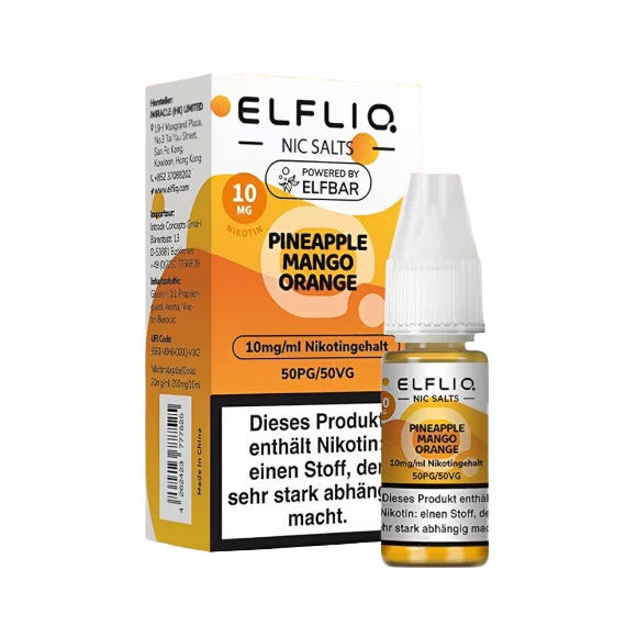 Elfbar Elfliq Pineapple Mango Orange-10mg Nicsalt