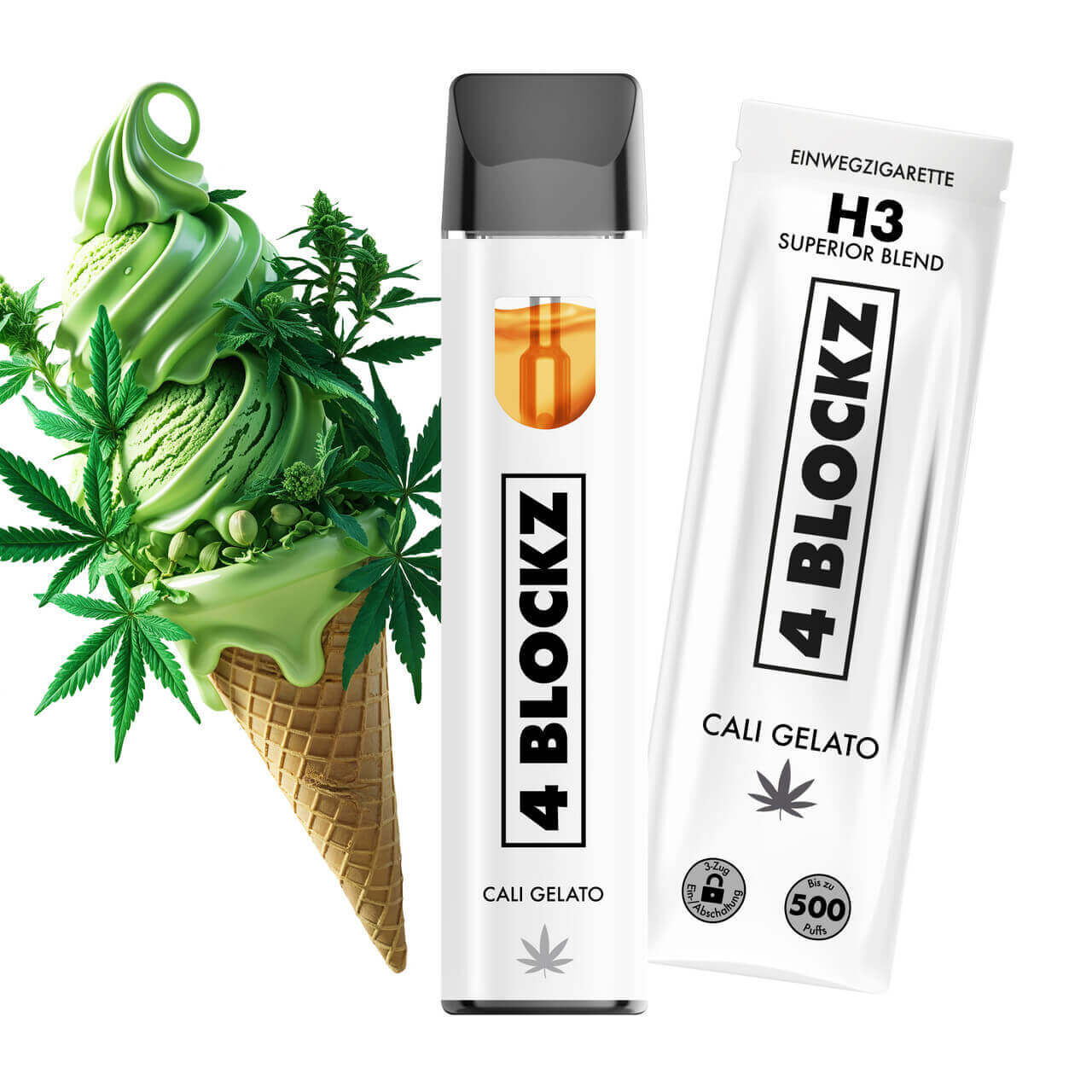 4Blockz H3 Superior Vape 1ml Cali Gelato