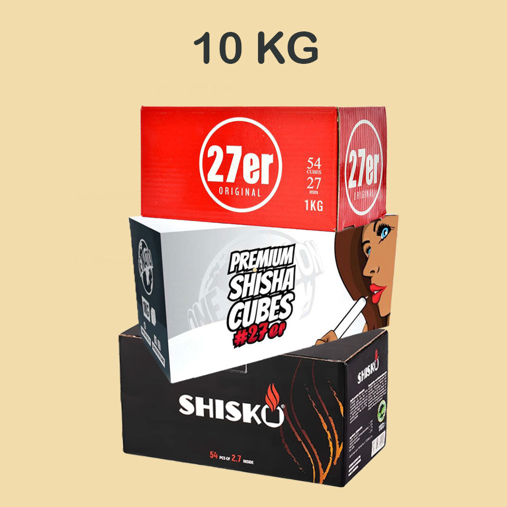 Shisha Kohle 27er Mix Set 10 Stück