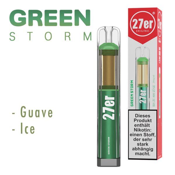 27er Einwegvape Green Storm