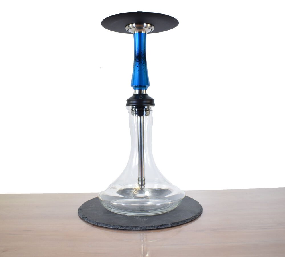 Voodoo Hookah Blue with Black Dots Voodoo Hookah Blue with Black Dots