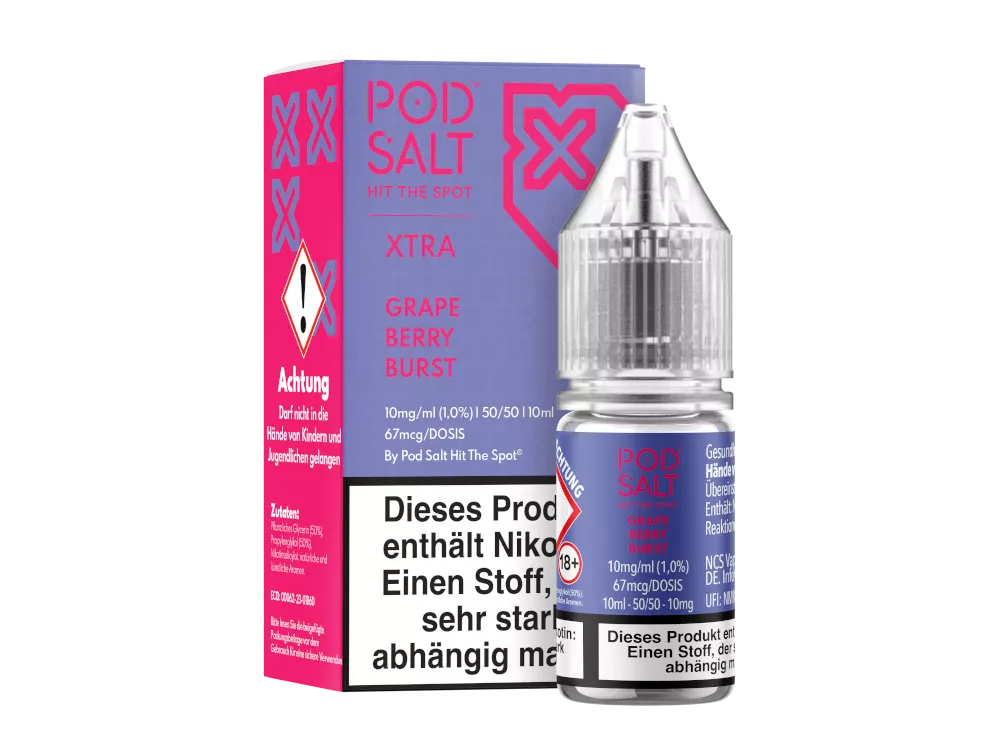 Pod Salt Nikotinsalz 10ml PS X Grape Berry Burst-10 mg
