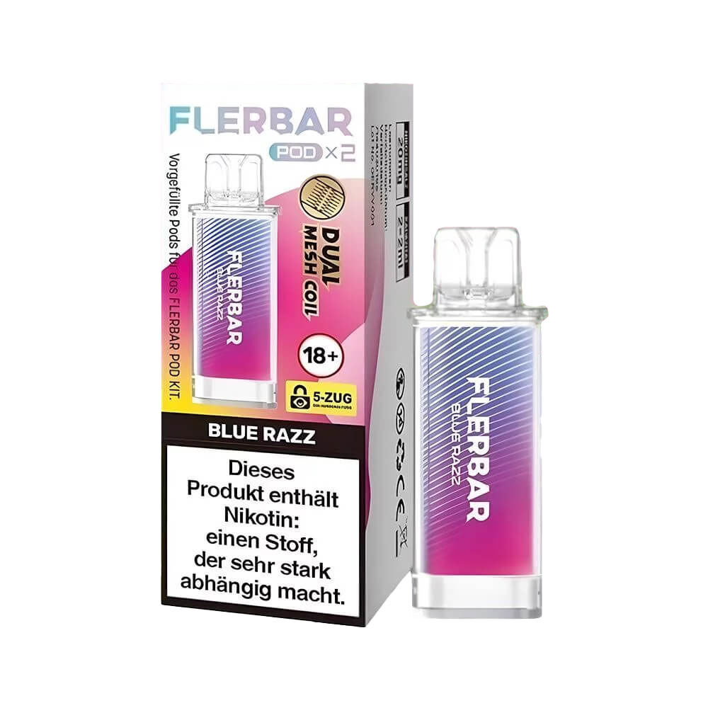 Flerbar Pods 20mg Blue Razz