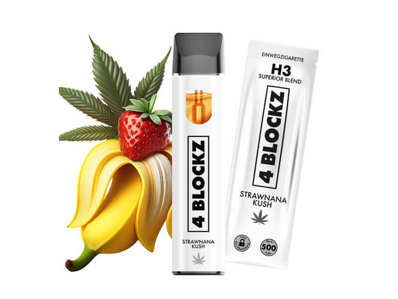 4Blockz H3 Superior Vape 1ml Strawana Kush
