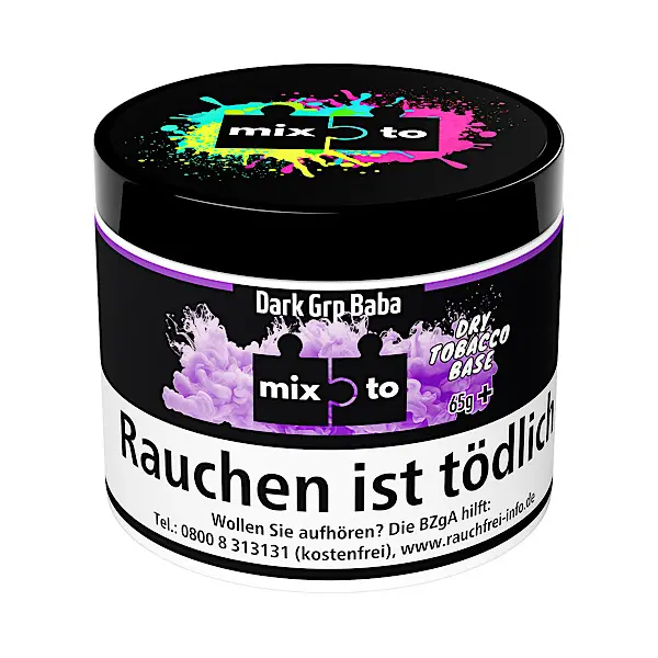 Mixto Rohtabak mit Aroma 65g Dark Grp Baba Mixto Rohtabak mit Aroma 65g Dark Grp Baba