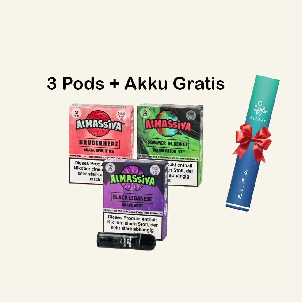 Al Massiva 3 Pods mit Gratis Akku